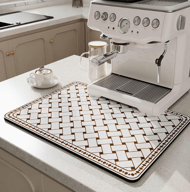 Fast-Drying Diatomaceous Earth Mat for the Kitchen | Keep Your Countertop Dry