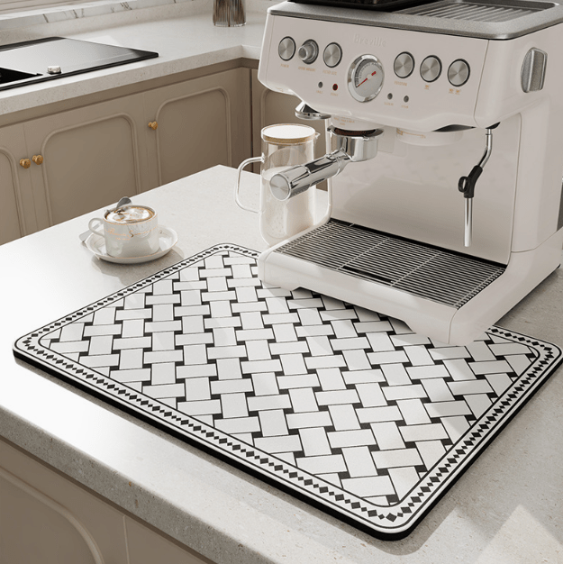 Fast-Drying Diatomaceous Earth Mat for the Kitchen | Keep Your Countertop Dry