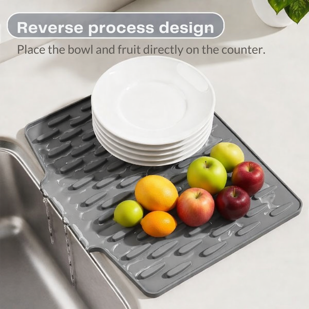 Practical drying mat | Fast drying without puddles | Heat-resistant and non-slip
