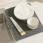 Practical drying mat | Fast drying without puddles | Heat-resistant and non-slip