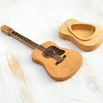 Elegante Holzbox für Gitarrenplektren