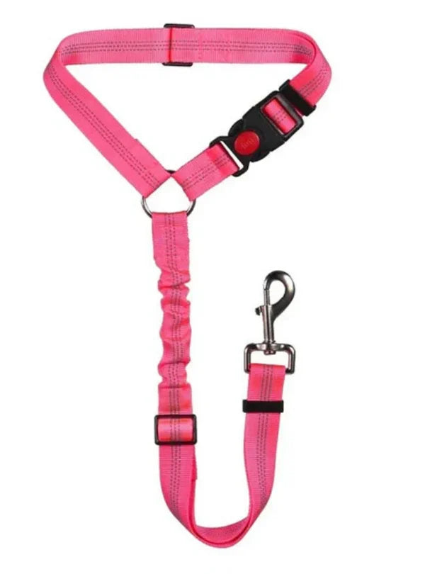 Adjustable car dog leash