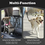 Adjustable car dog leash