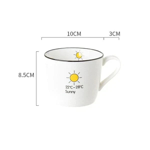 Atmospheric coffee cup for a good morning