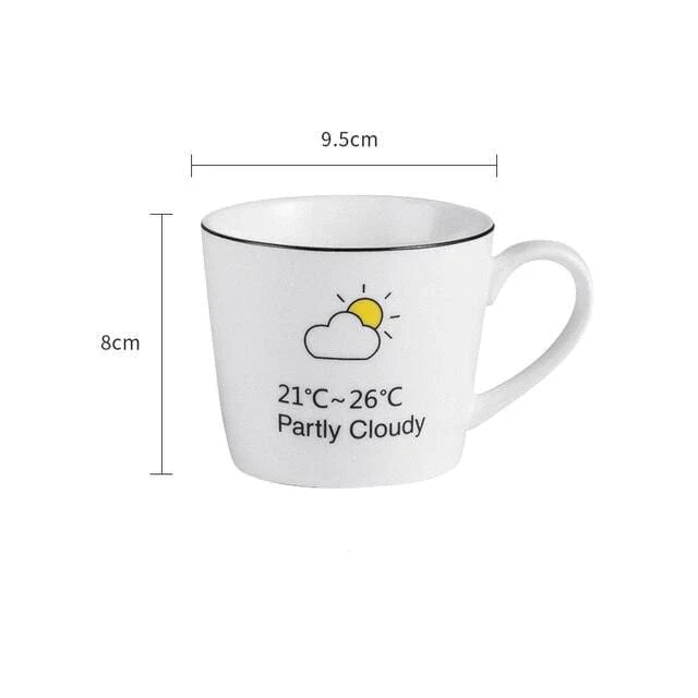 Atmospheric coffee cup for a good morning