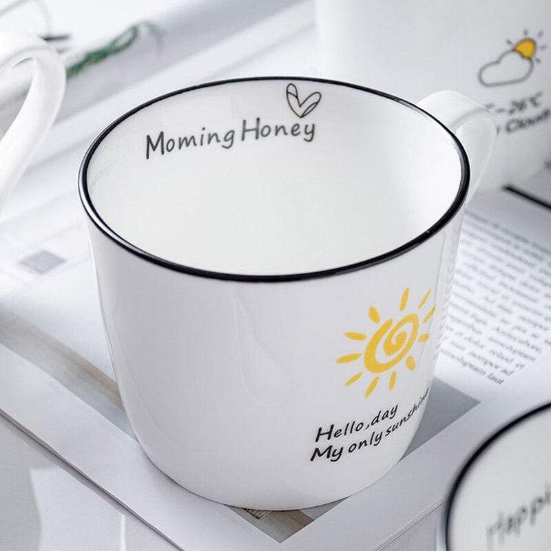Atmospheric coffee cup for a good morning