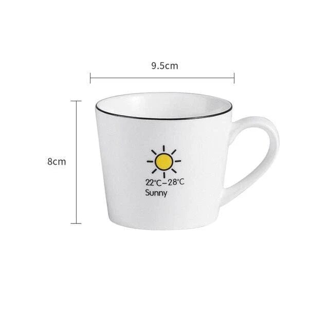 Atmospheric coffee cup for a good morning