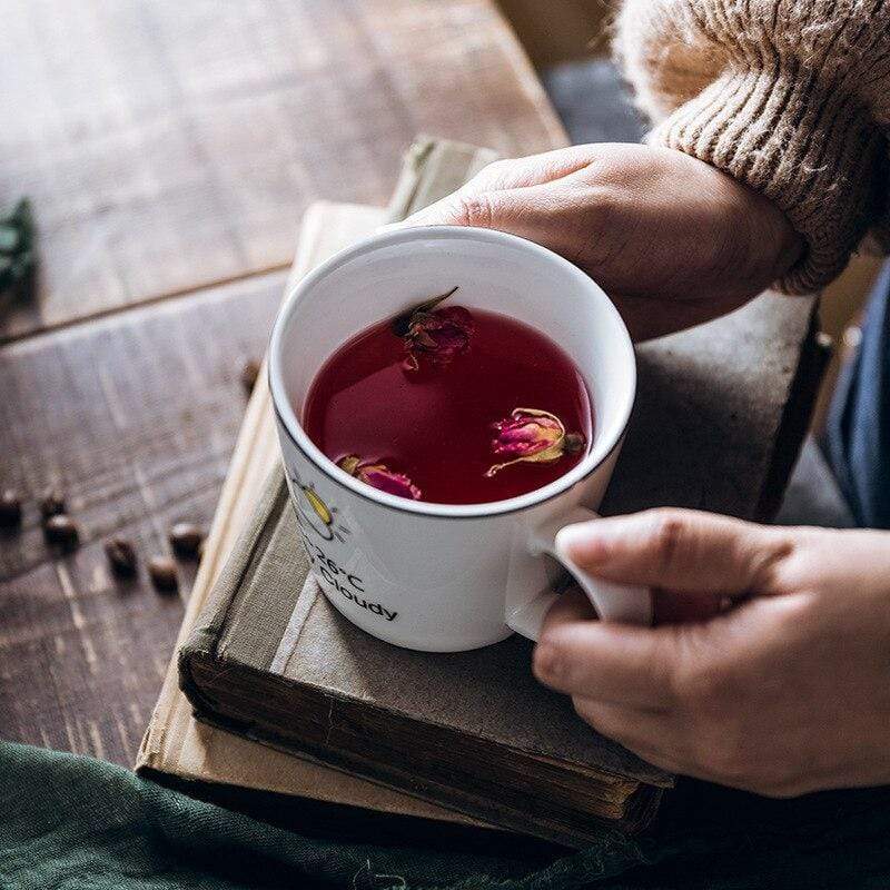 Atmospheric coffee cup for a good morning
