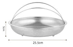 Vielseitiger Dampfer aus Edelstahl mit Griff