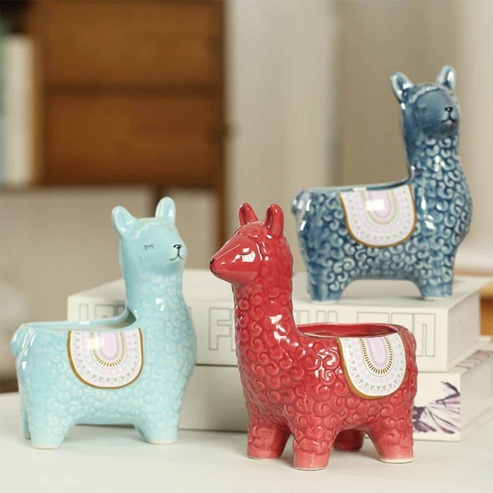 Cute Alpaca Pots for Succulents