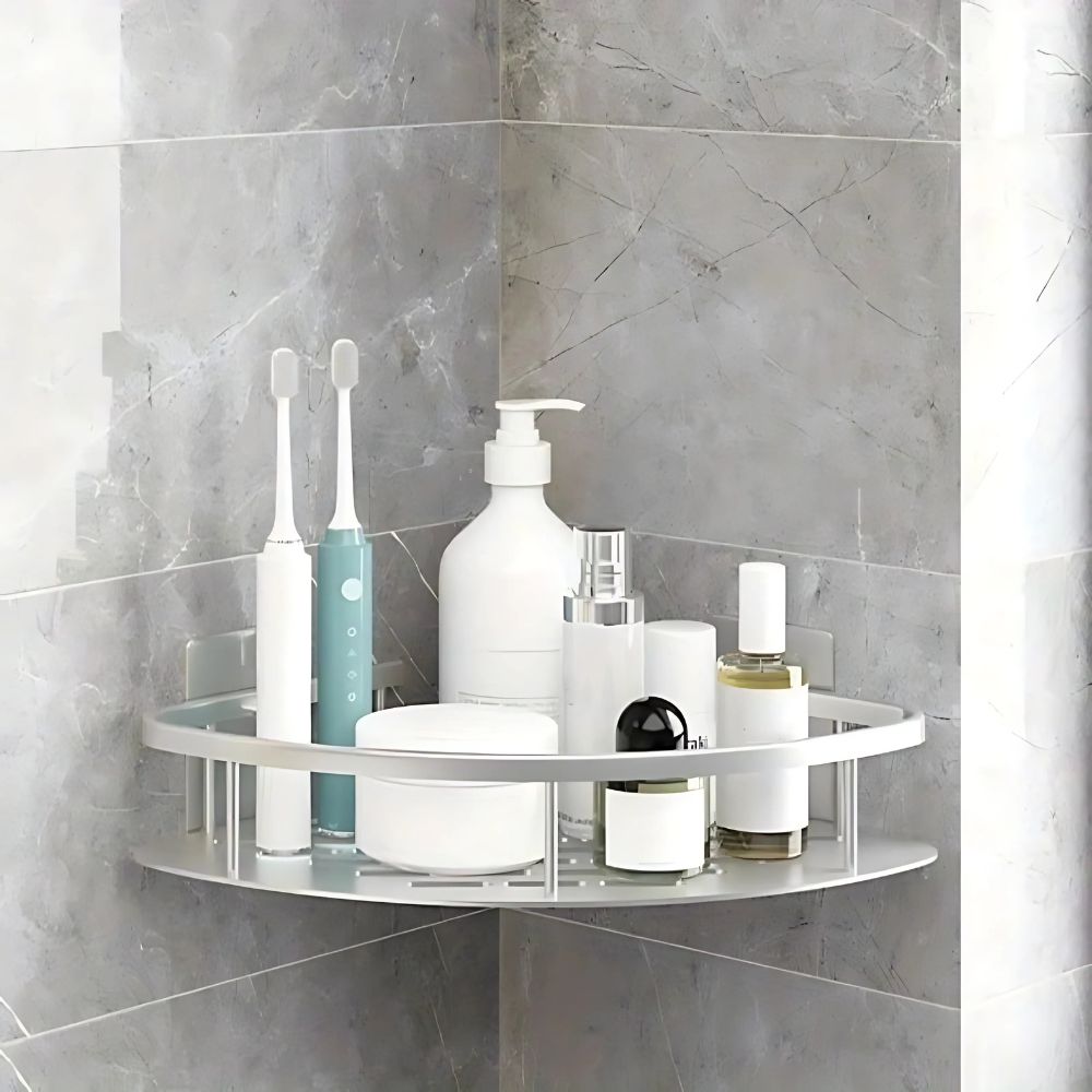 Stylisches Duschregal aus Aluminium mit Selbstklebender Befestigung