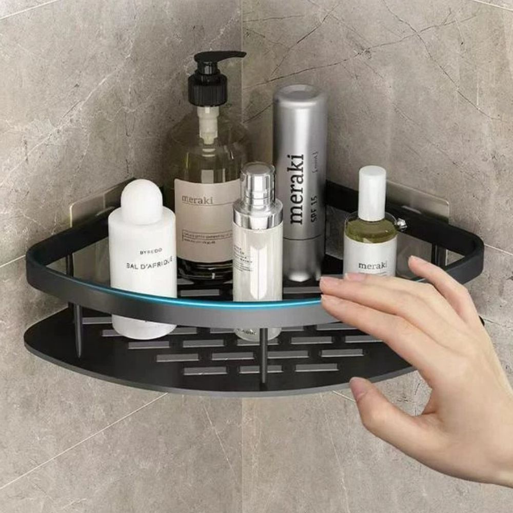 Stylisches Duschregal aus Aluminium mit Selbstklebender Befestigung