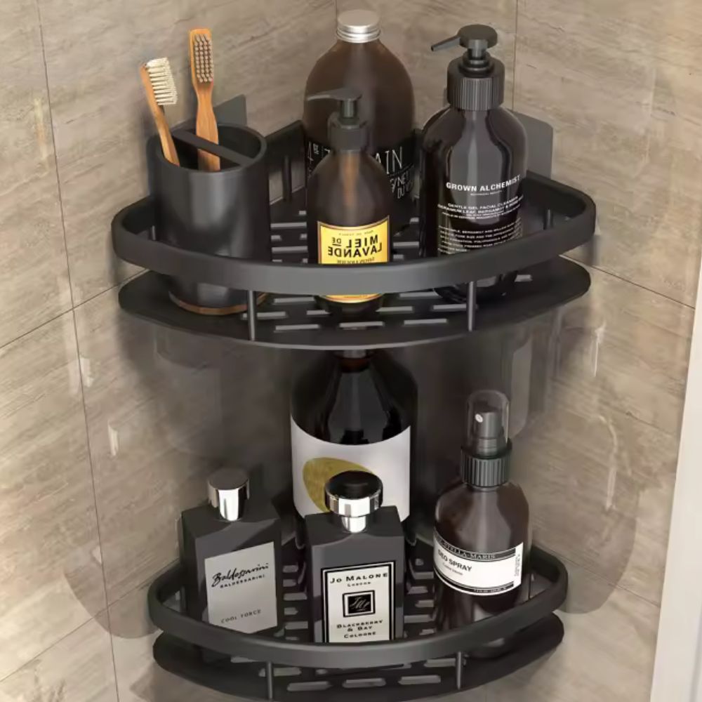 Stylisches Duschregal aus Aluminium mit Selbstklebender Befestigung