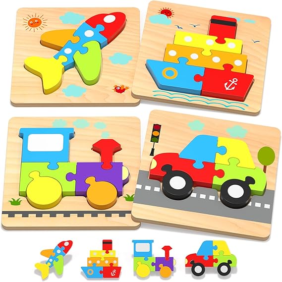 6 Animal Puzzles Set - Fascinating and Educational Puzzles