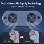 Noiseless Nasal Device Against Snoring | Portable Breathing Aid Without Mask | USB Rechargeable Battery