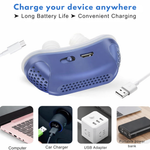 Noiseless Nasal Device Against Snoring | Portable Breathing Aid Without Mask | USB Rechargeable Battery