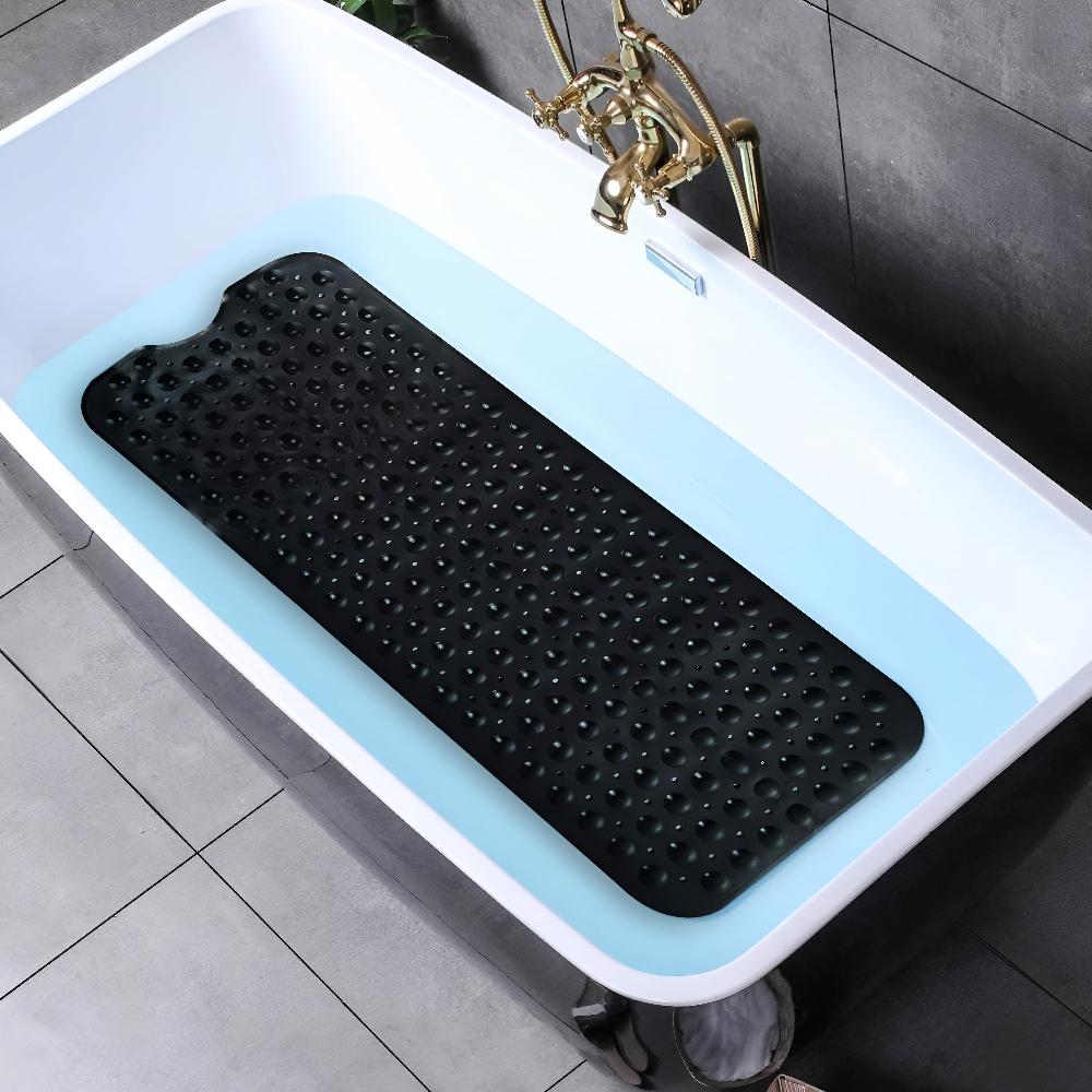 Non-slip shower mat with foot massager