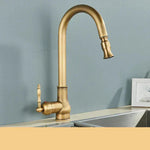 Retro-style Kitchen Faucet | Swivel Spout | Single-Lever Control