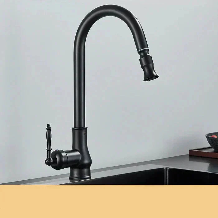 Retro-style Kitchen Faucet | Swivel Spout | Single-Lever Control