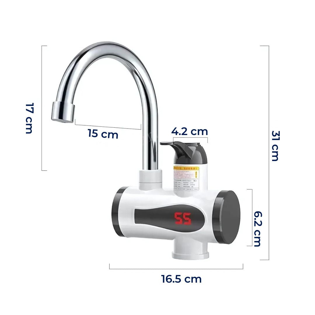 Sofort-Wasserhahn für heißes Wasser – Platzsparendes, energieeffizientes Design – Ideal für Küche und Bad