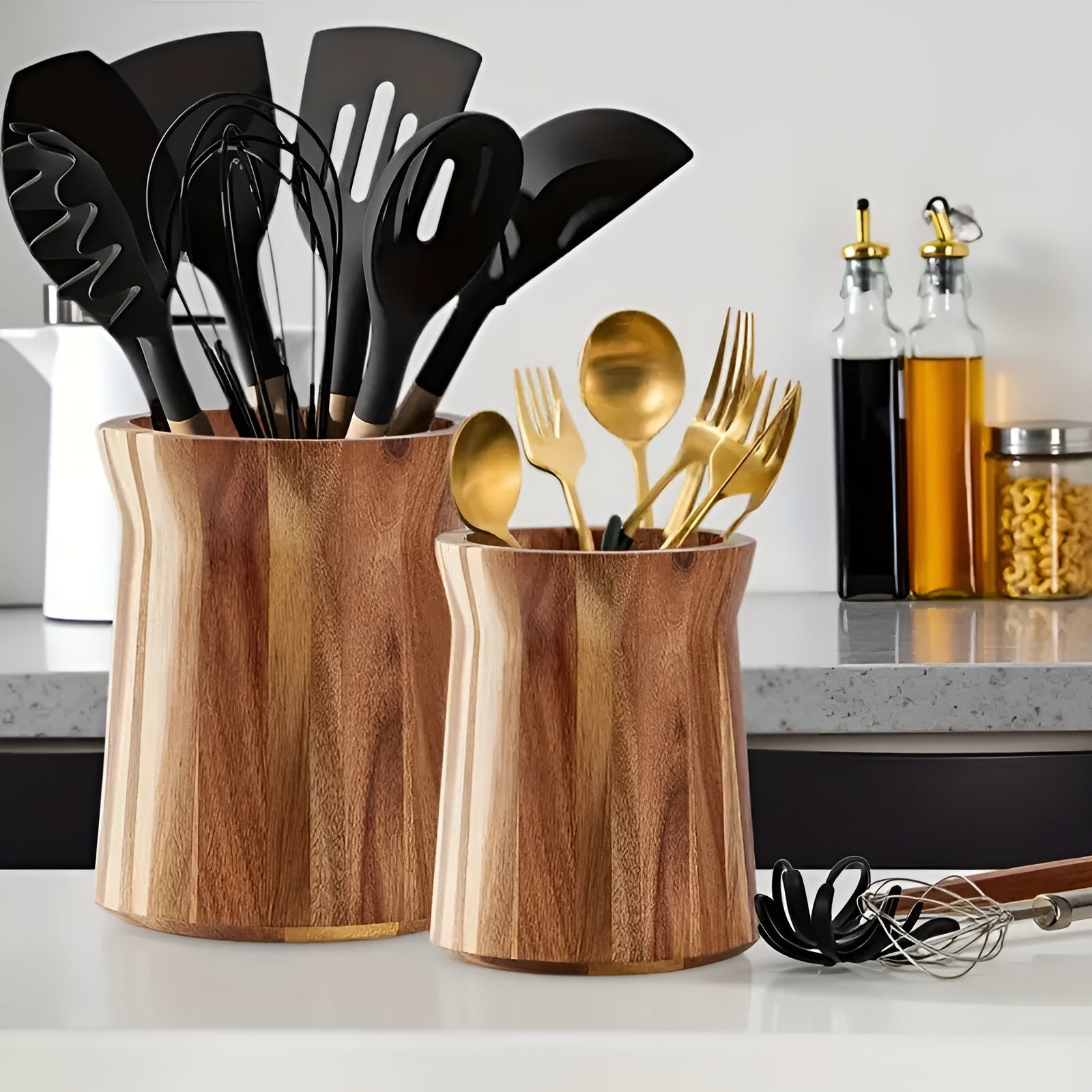 Küchenheld – 360° drehbarer Utensilienorganizer