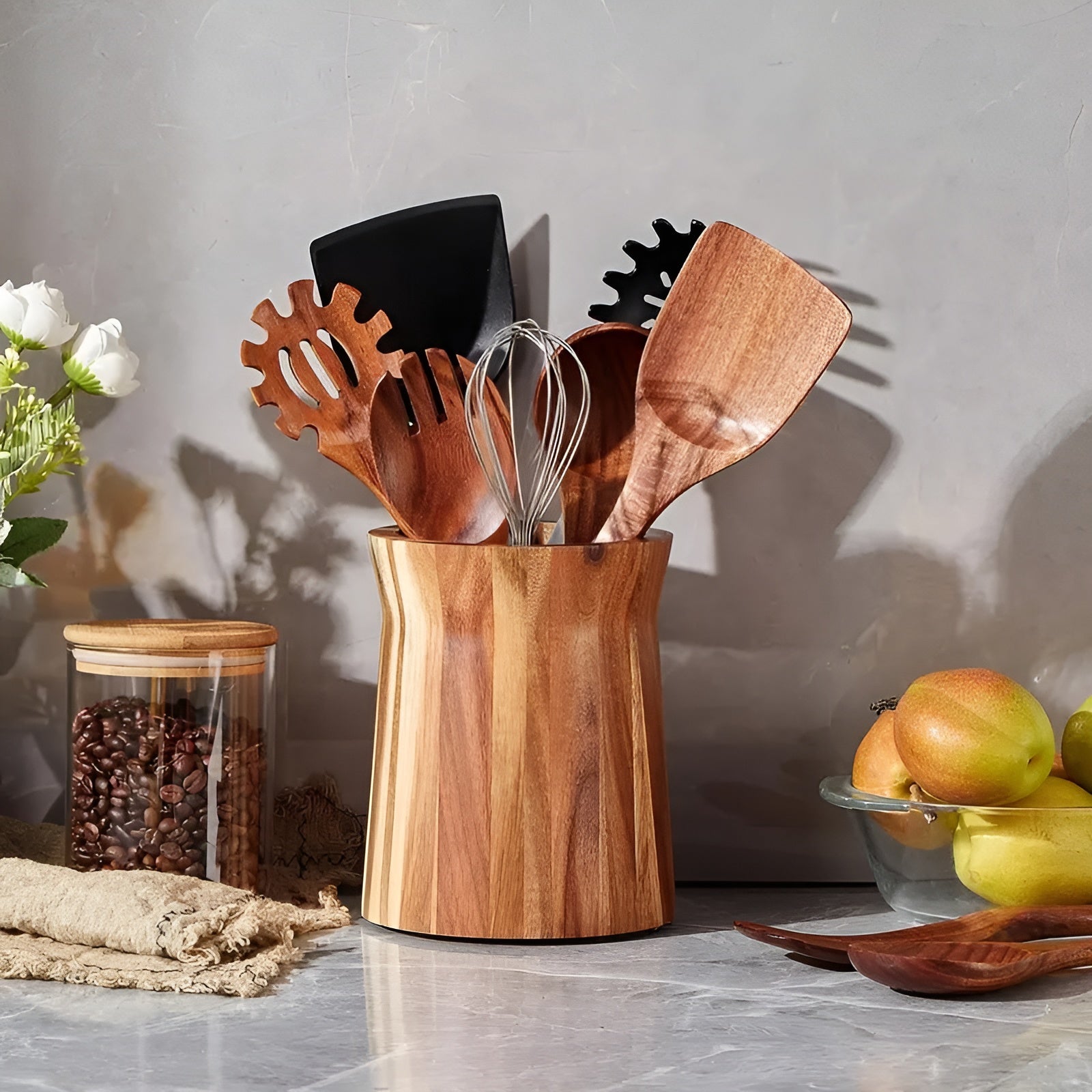 Küchenheld – 360° drehbarer Utensilienorganizer