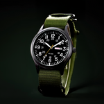 Robust men's watch for adventure and everyday use with nylon strap