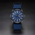 Robust men's watch for adventure and everyday use with nylon strap
