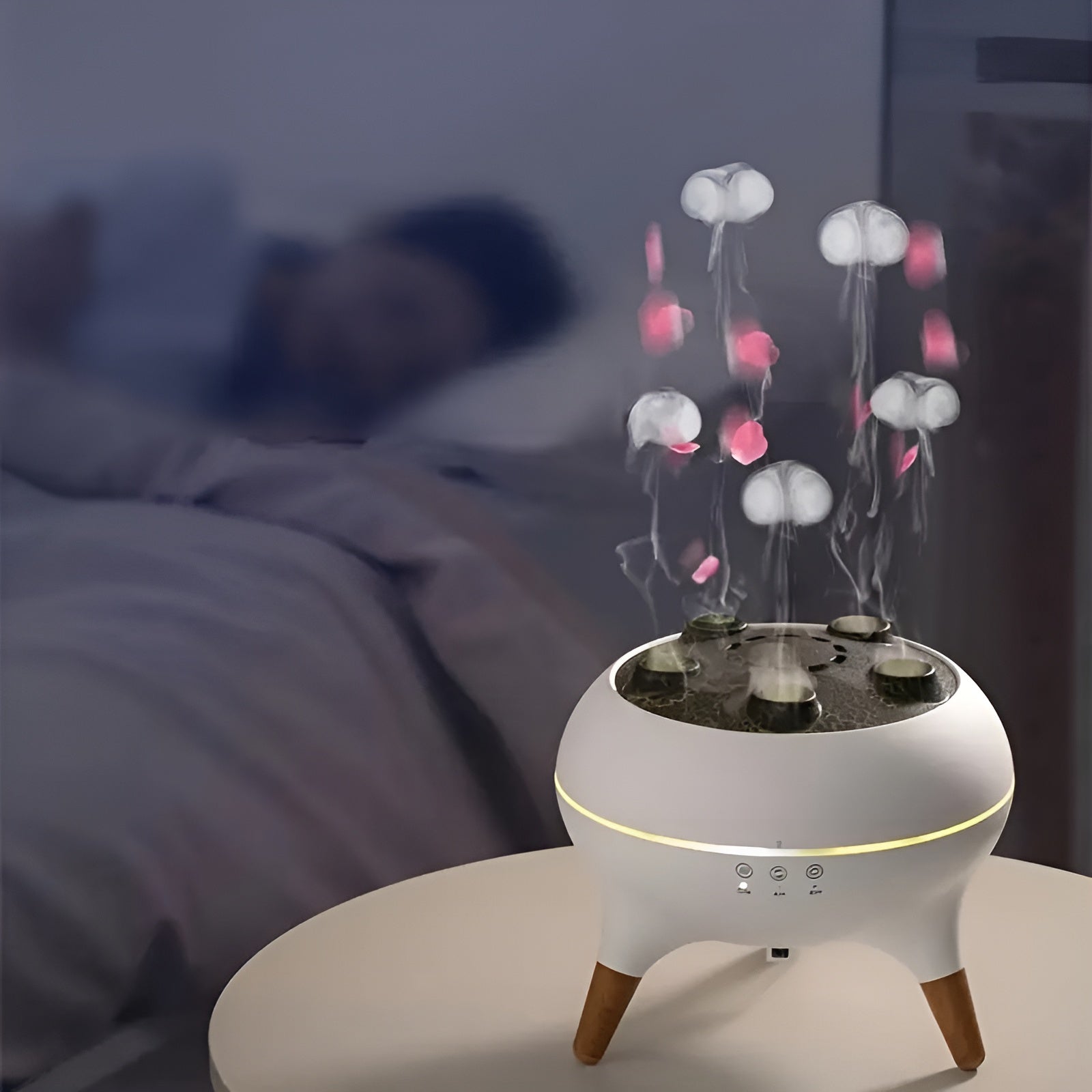 Aroma Diffusor in Quallenform – Farbwechsel & Fernbedienung | Luftbefeuchter für Zuhause & Büro