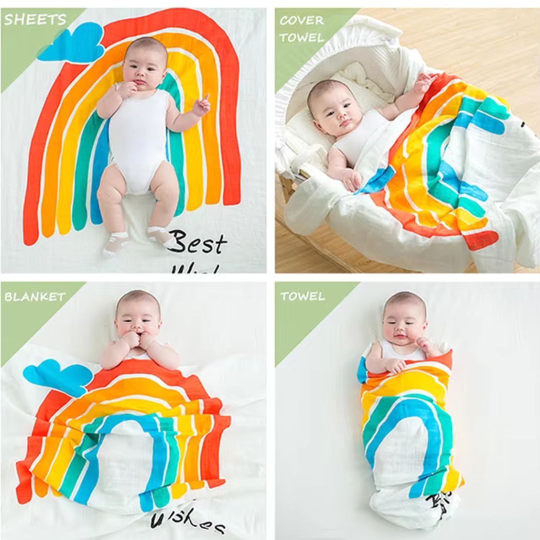 Muslin Swaddle Blanket and Baby Blanket for Newborns