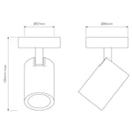 Luminare | Elegante Einzel-Schalter Lampe für das Schlafzimmer