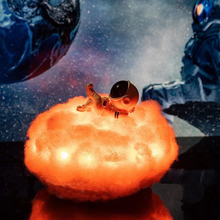 Floating Astronaut Cloud - AstroCloud Lamp