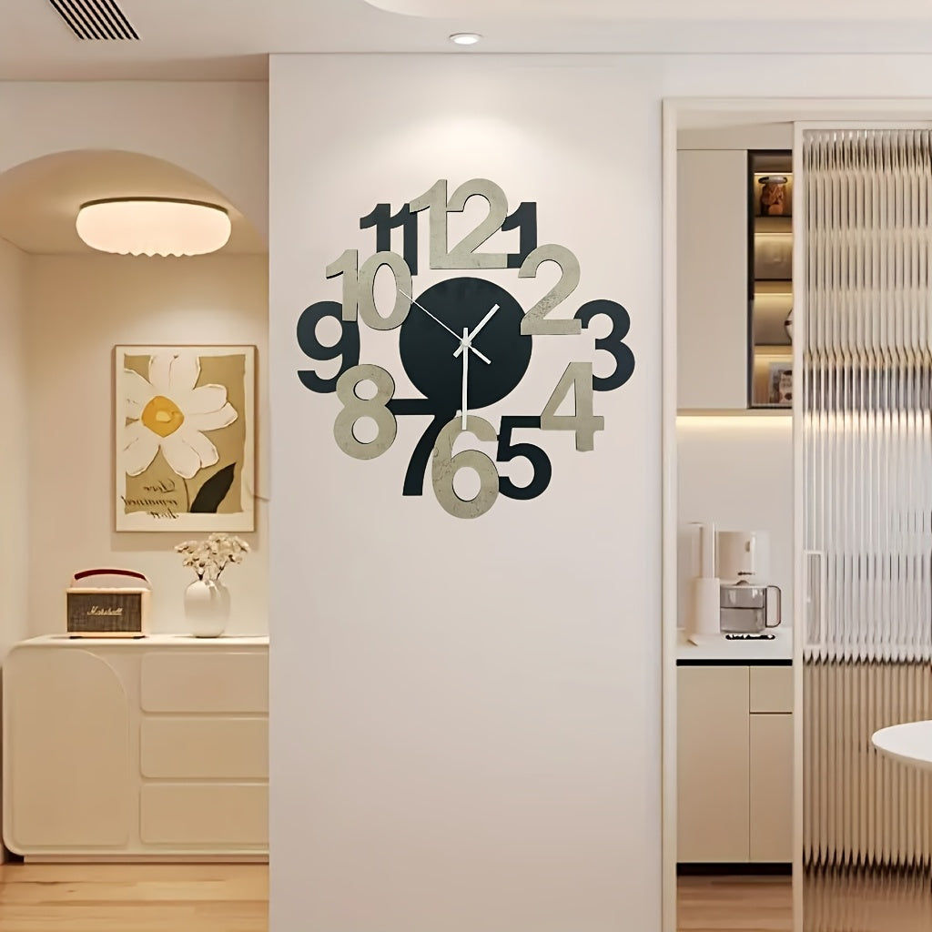 Modern Digital Wall Clock with Oversized Digits – Silent Clock for Your Kitchen