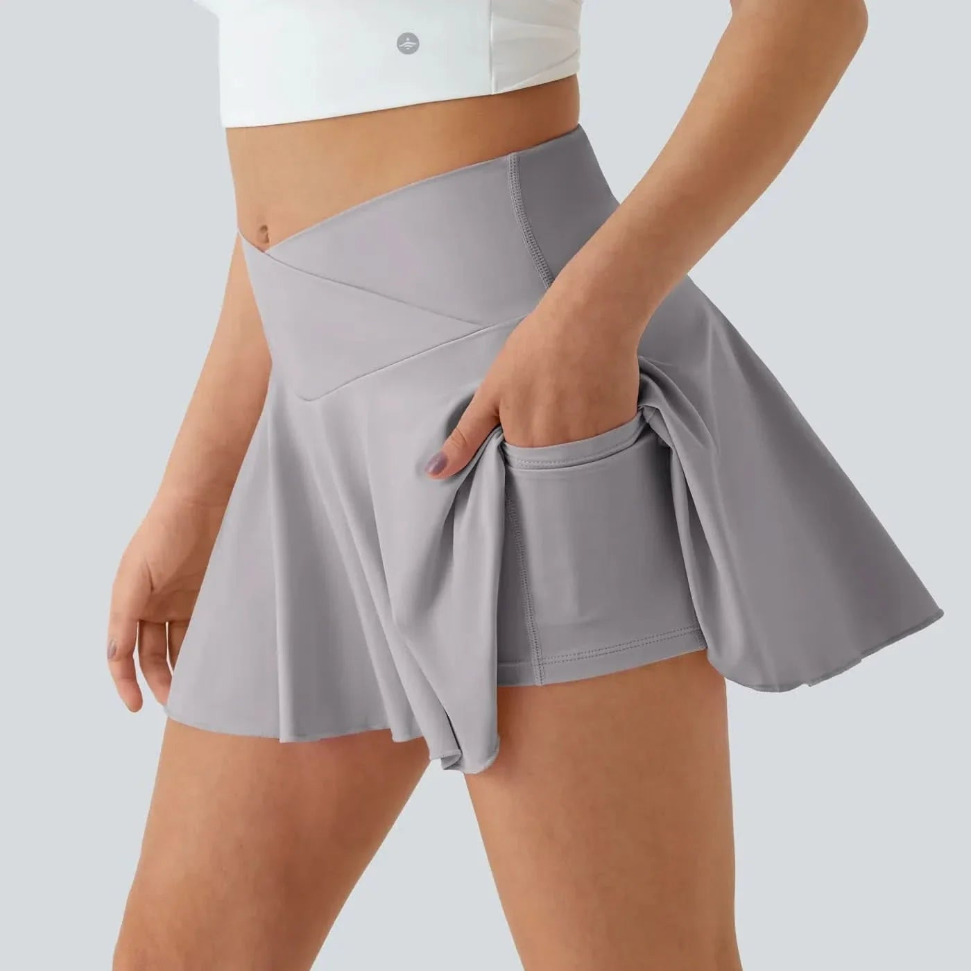 Stylischer Sportrock mit integrierten Shorts für Damen