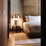 Elegant geometric metal table lamp for any home
