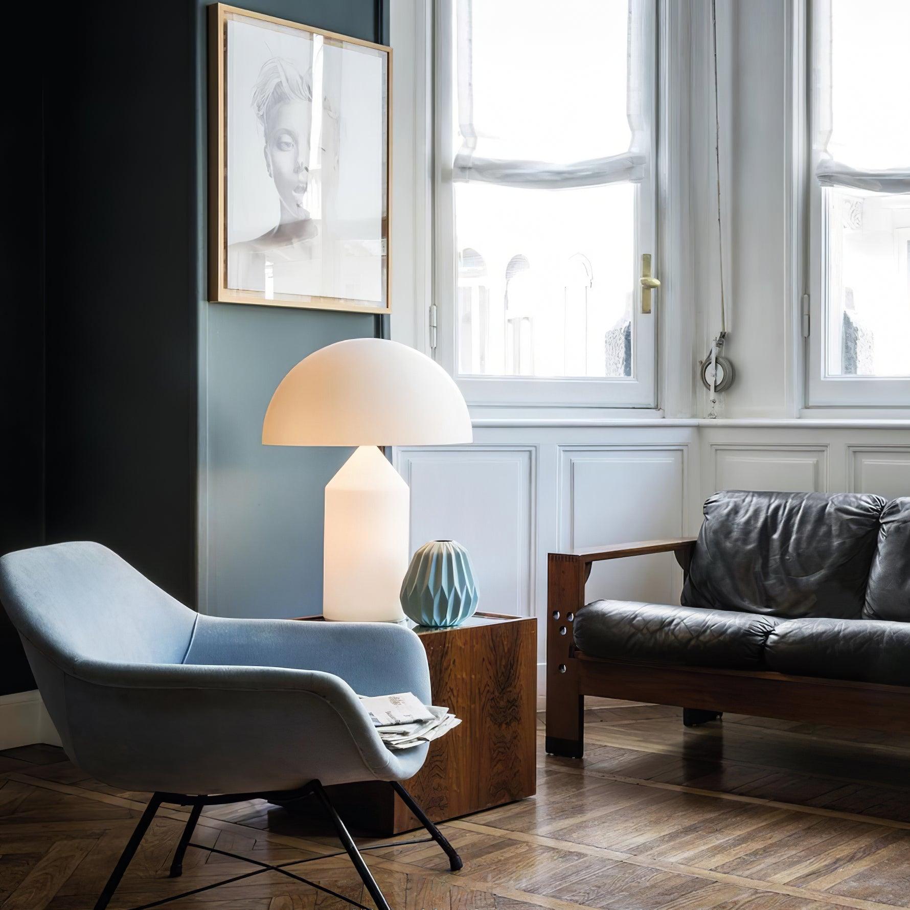 Elegant geometric metal table lamp for any home