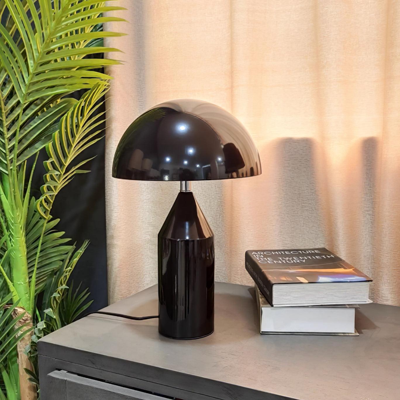 Elegant geometric metal table lamp for any home