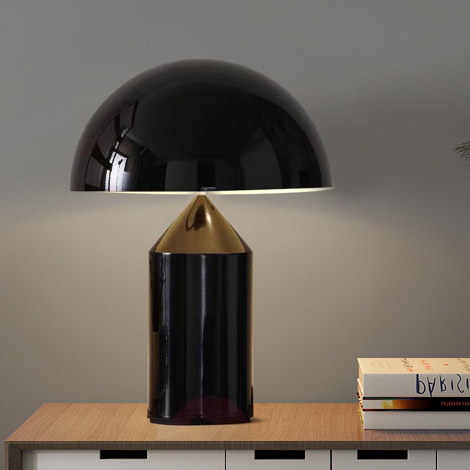 Elegant geometric metal table lamp for any home
