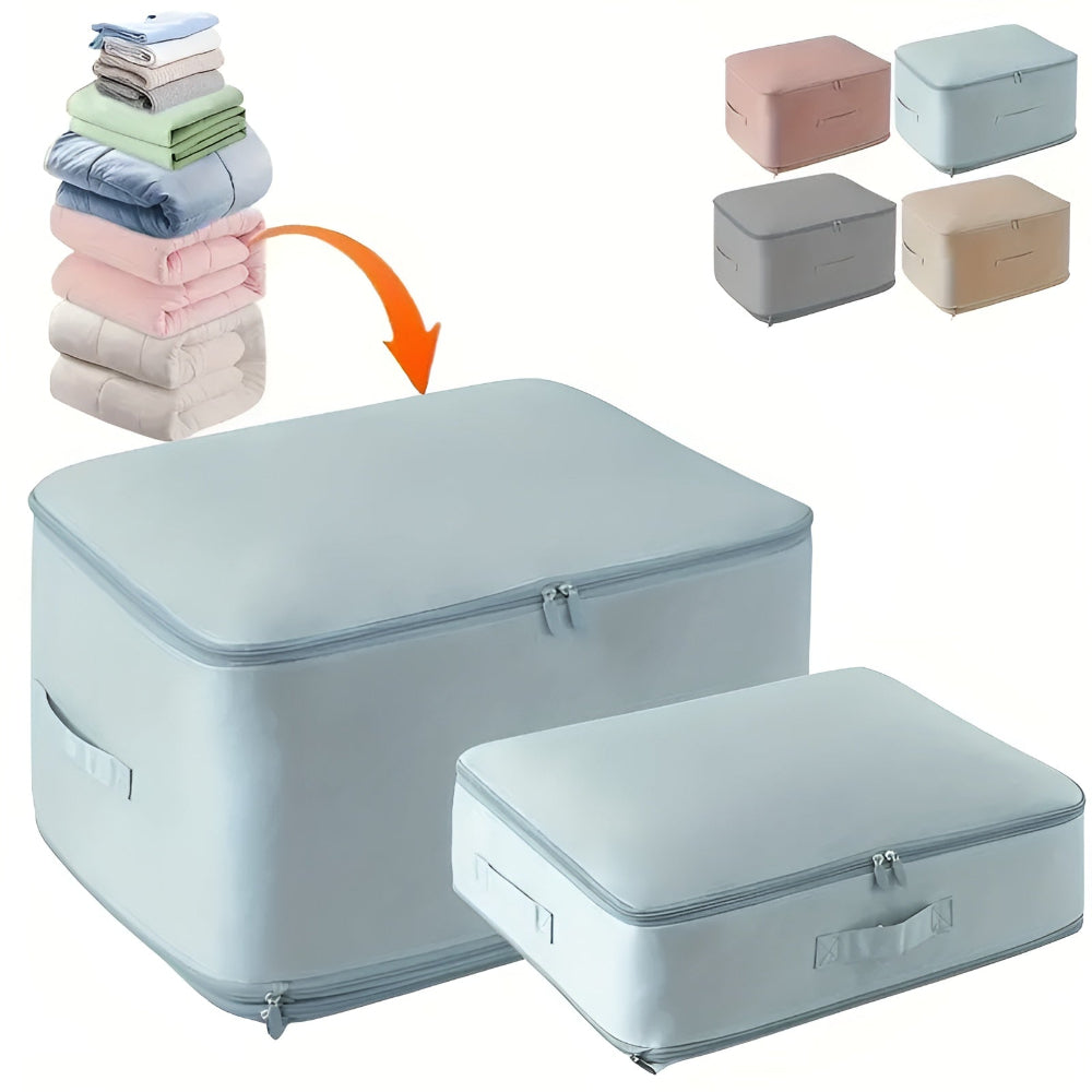 Compact Clothing Storage Box with Space-Saving Function