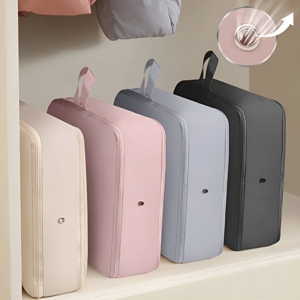 Compact Clothing Storage Box with Space-Saving Function