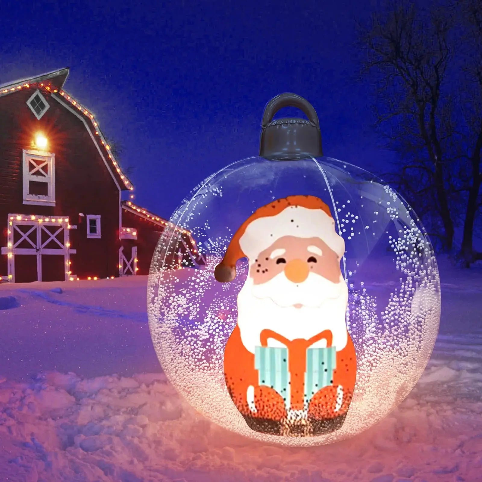 Inflatable Christmas Decoration with Remote Control – Luminous and stress-free