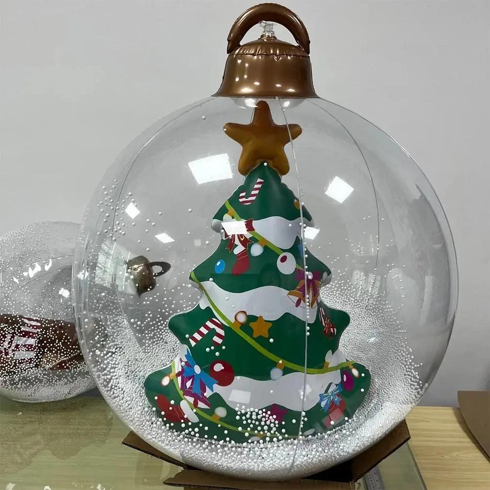 Inflatable Christmas Decoration with Remote Control – Luminous and stress-free
