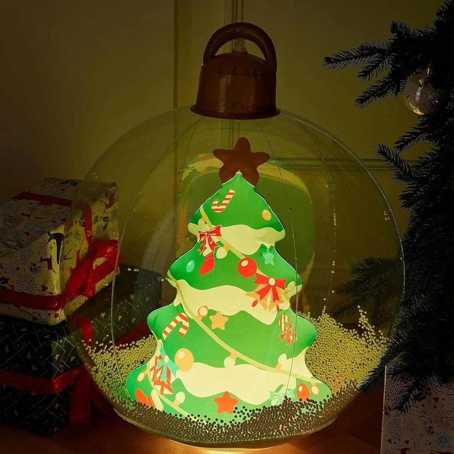 Inflatable Christmas Decoration with Remote Control – Luminous and stress-free