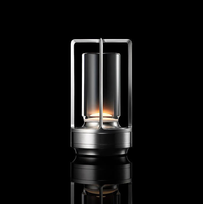 Elegante Wireless Tischlampe aus Kristallglas mit Touch-Steuerung