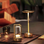 Elegante Wireless Tischlampe aus Kristallglas mit Touch-Steuerung