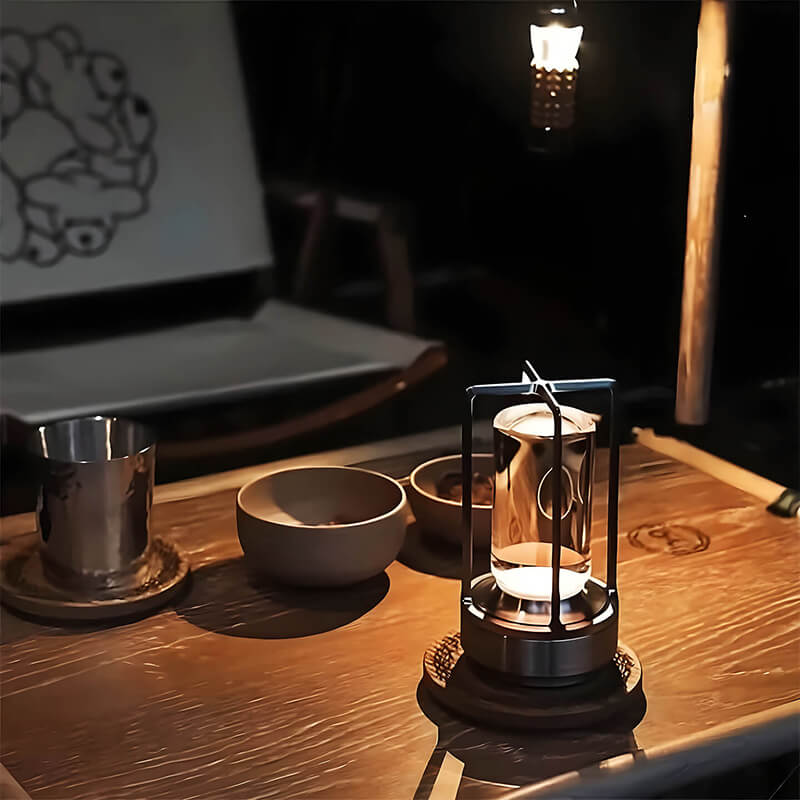 Elegante Wireless Tischlampe aus Kristallglas mit Touch-Steuerung