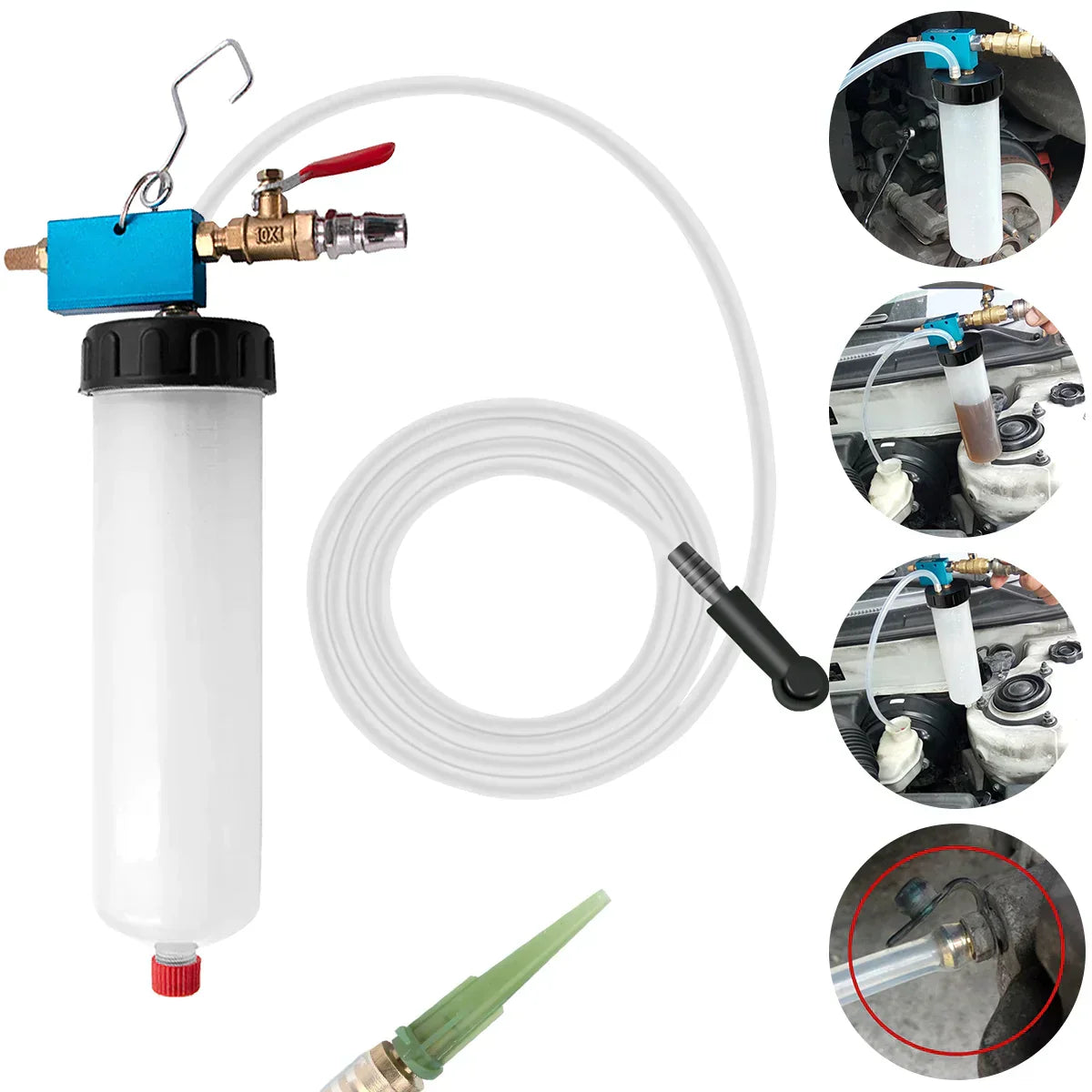 Practical tool for changing brake fluid in cars