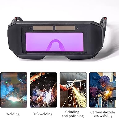 Automatic darkening welding goggles