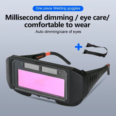 Automatic darkening welding goggles