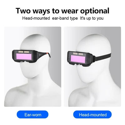 Automatic darkening welding goggles